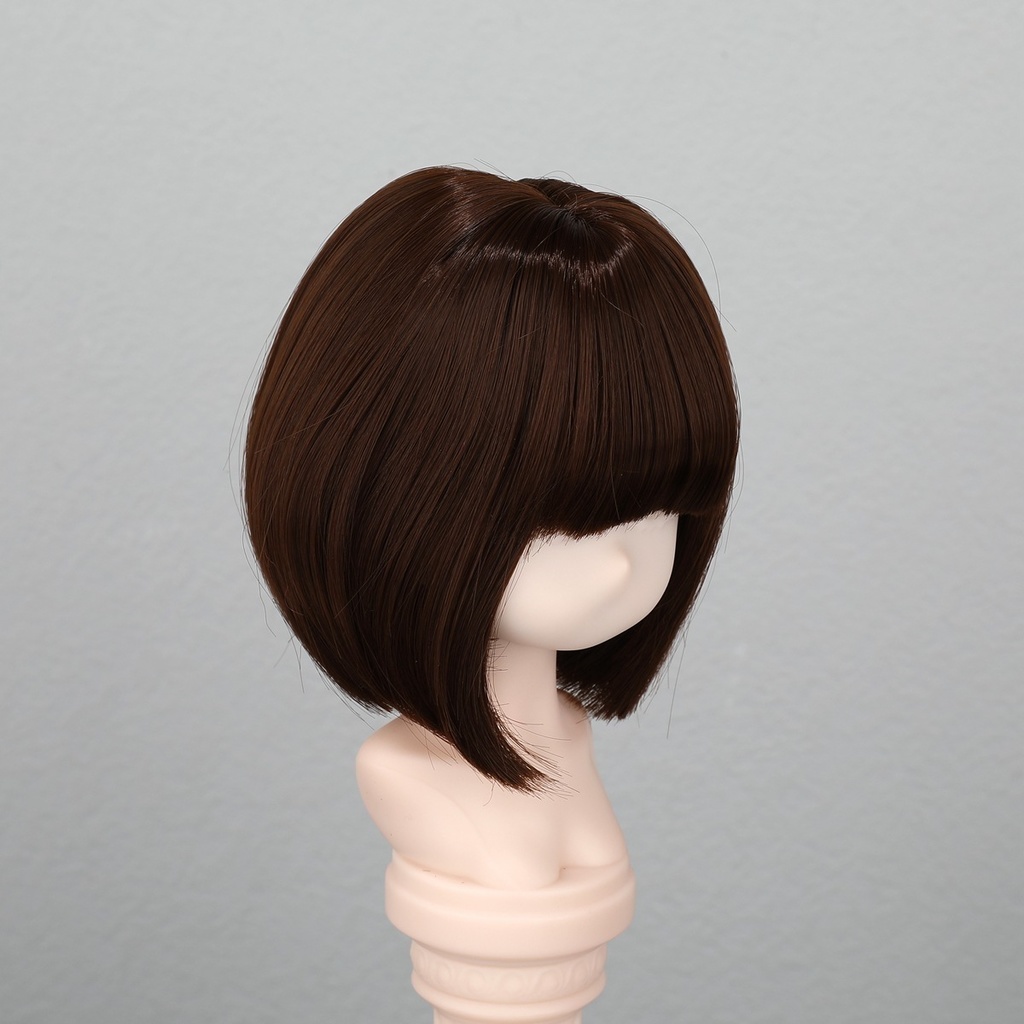 1/4 1/3 1/6 ショートボブ ドール用ウィッグ 耐熱 シルク調ファイバー