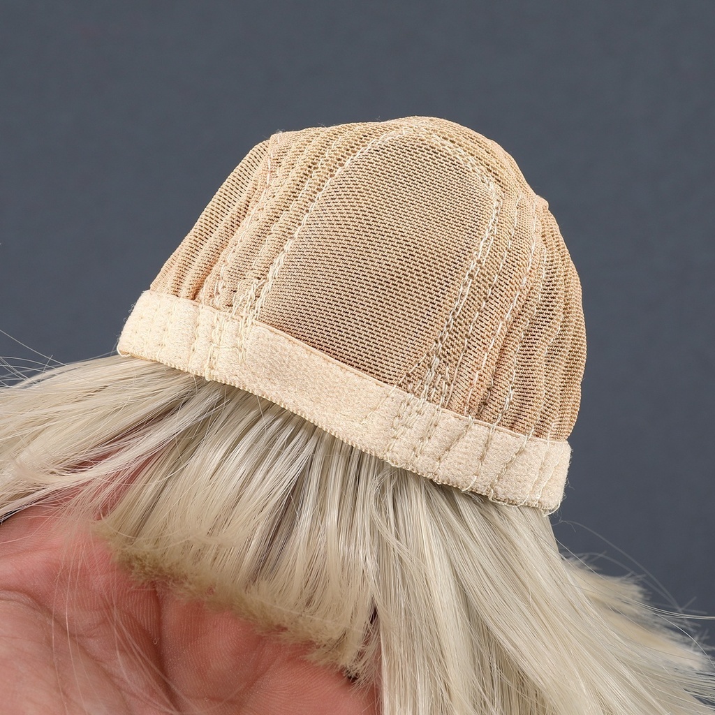 1/4 1/3 1/6 ショートボブ ドール用ウィッグ 耐熱 シルク調ファイバー