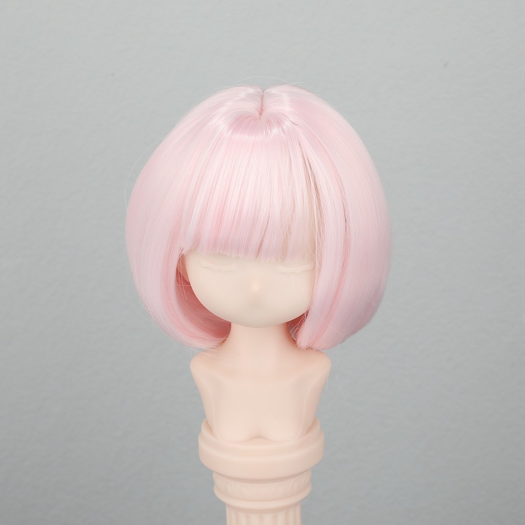 1/4 1/3 1/6 ショートボブ ドール用ウィッグ 耐熱 シルク調ファイバー