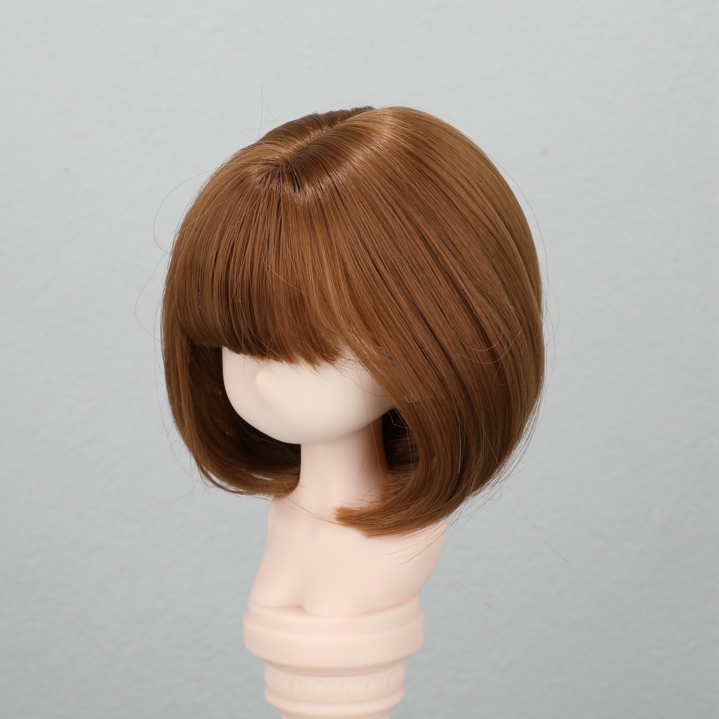 1/4 1/3 1/6 ショートボブ ドール用ウィッグ 耐熱 シルク調ファイバー