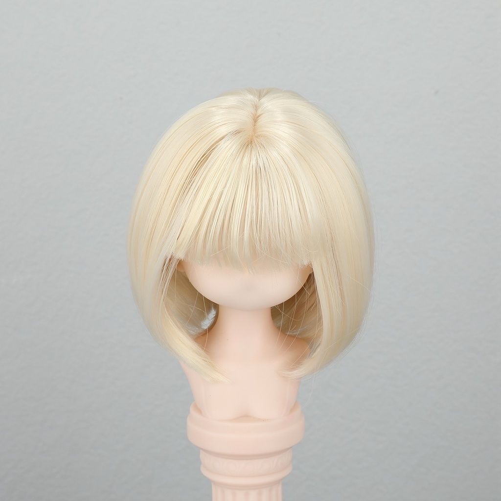 1/4 1/3 1/6 ショートボブ ドール用ウィッグ 耐熱 シルク調ファイバー