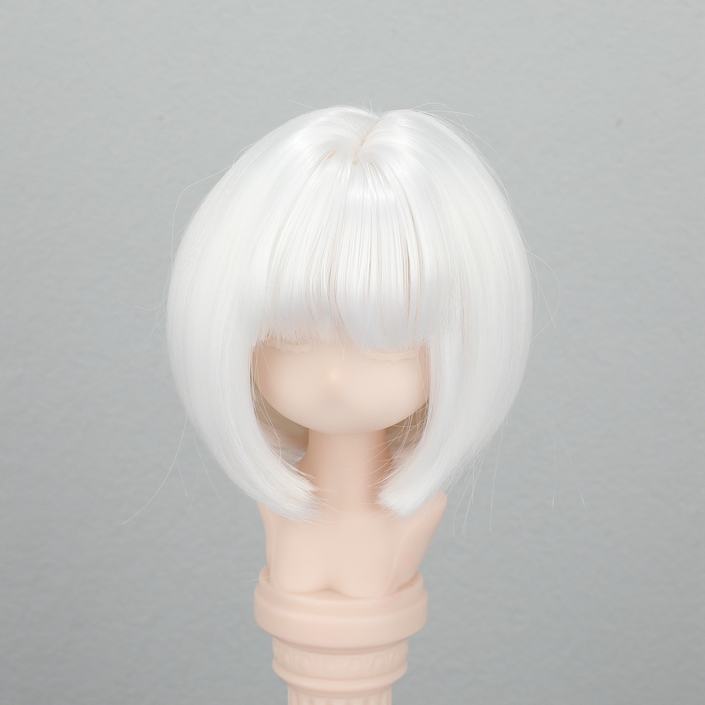 1/4 1/3 1/6 ショートボブ ドール用ウィッグ 耐熱 シルク調ファイバー