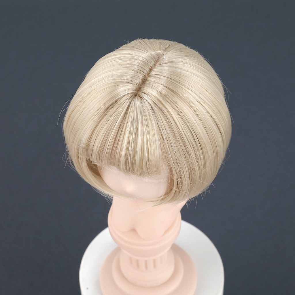1/4 1/3 1/6 ショートボブ ドール用ウィッグ 耐熱 シルク調ファイバー