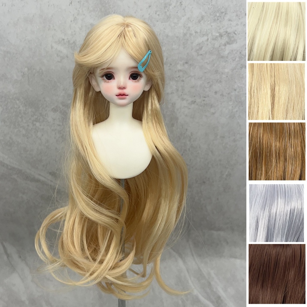 1/4 1/3 1/6 ゆるふわウェーブ ドール用ウィッグ 耐熱 シルク調ファイバー