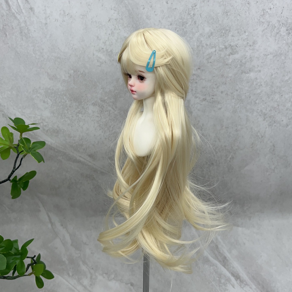 1/4 1/3 1/6 ゆるふわウェーブ ドール用ウィッグ 耐熱 シルク調ファイバー