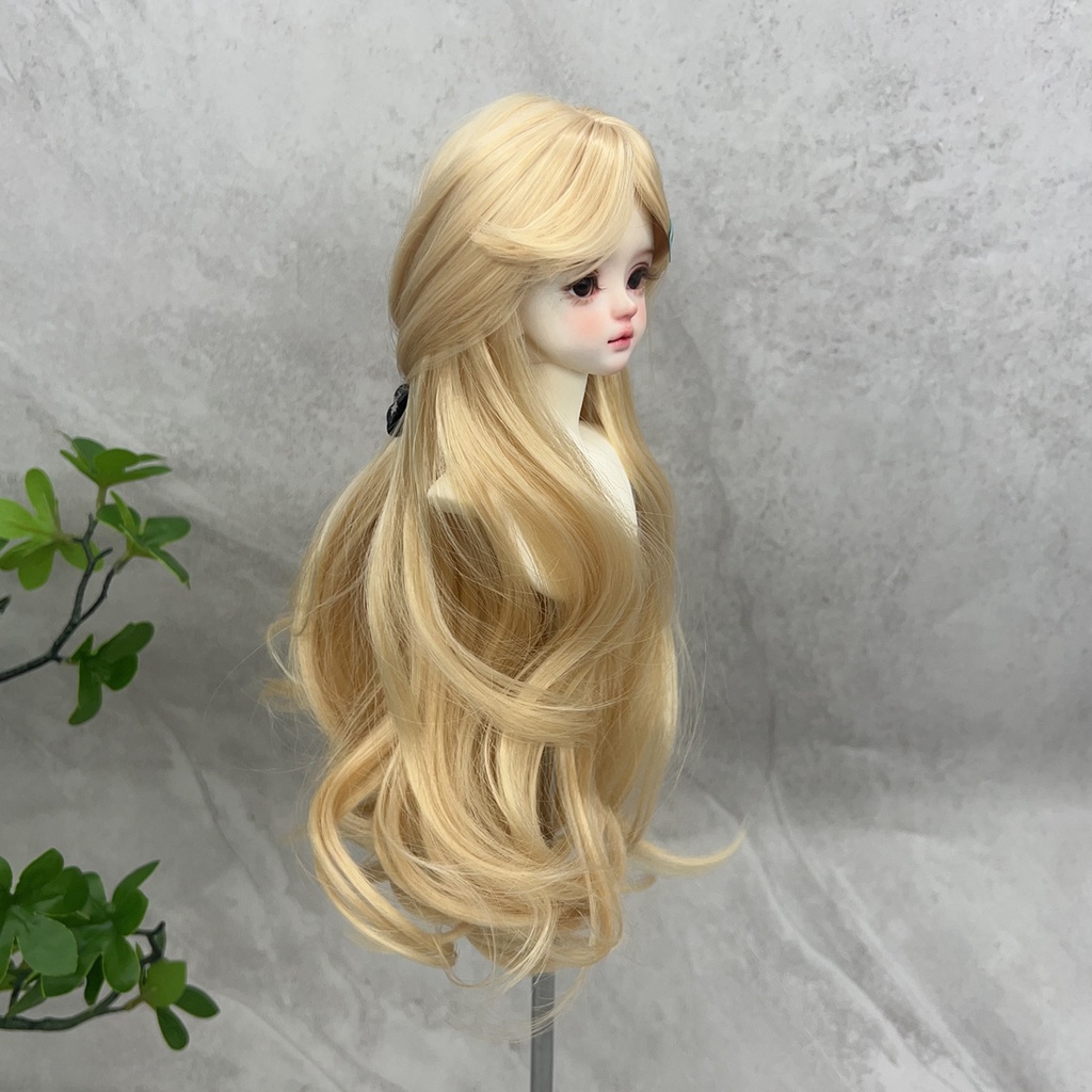 1/4 1/3 1/6 ゆるふわウェーブ ドール用ウィッグ 耐熱 シルク調ファイバー