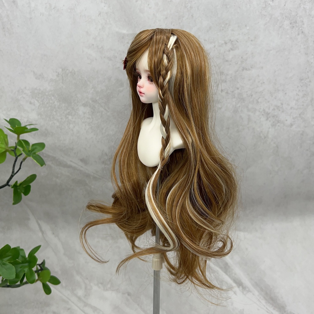 1/4 1/3 1/6 ゆるふわウェーブ ドール用ウィッグ 耐熱 シルク調ファイバー