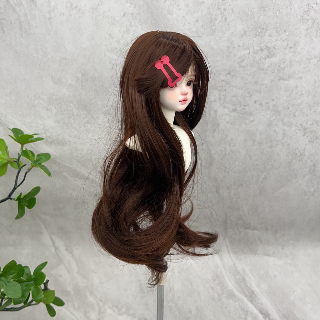 1/4 1/3 1/6 ゆるふわウェーブ ドール用ウィッグ 耐熱 シルク調ファイバー