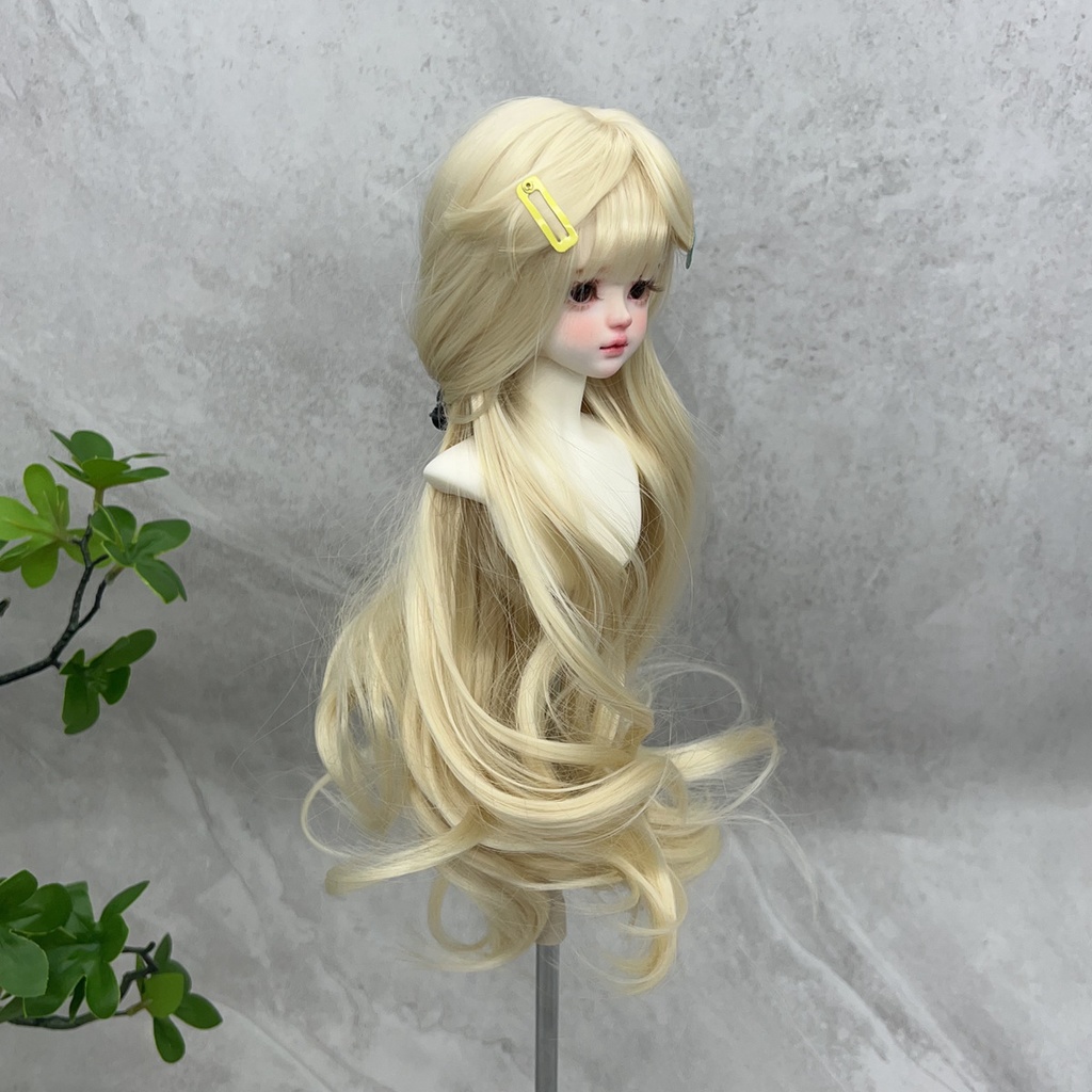 1/4 1/3 1/6 ゆるふわウェーブ ドール用ウィッグ 耐熱 シルク調ファイバー