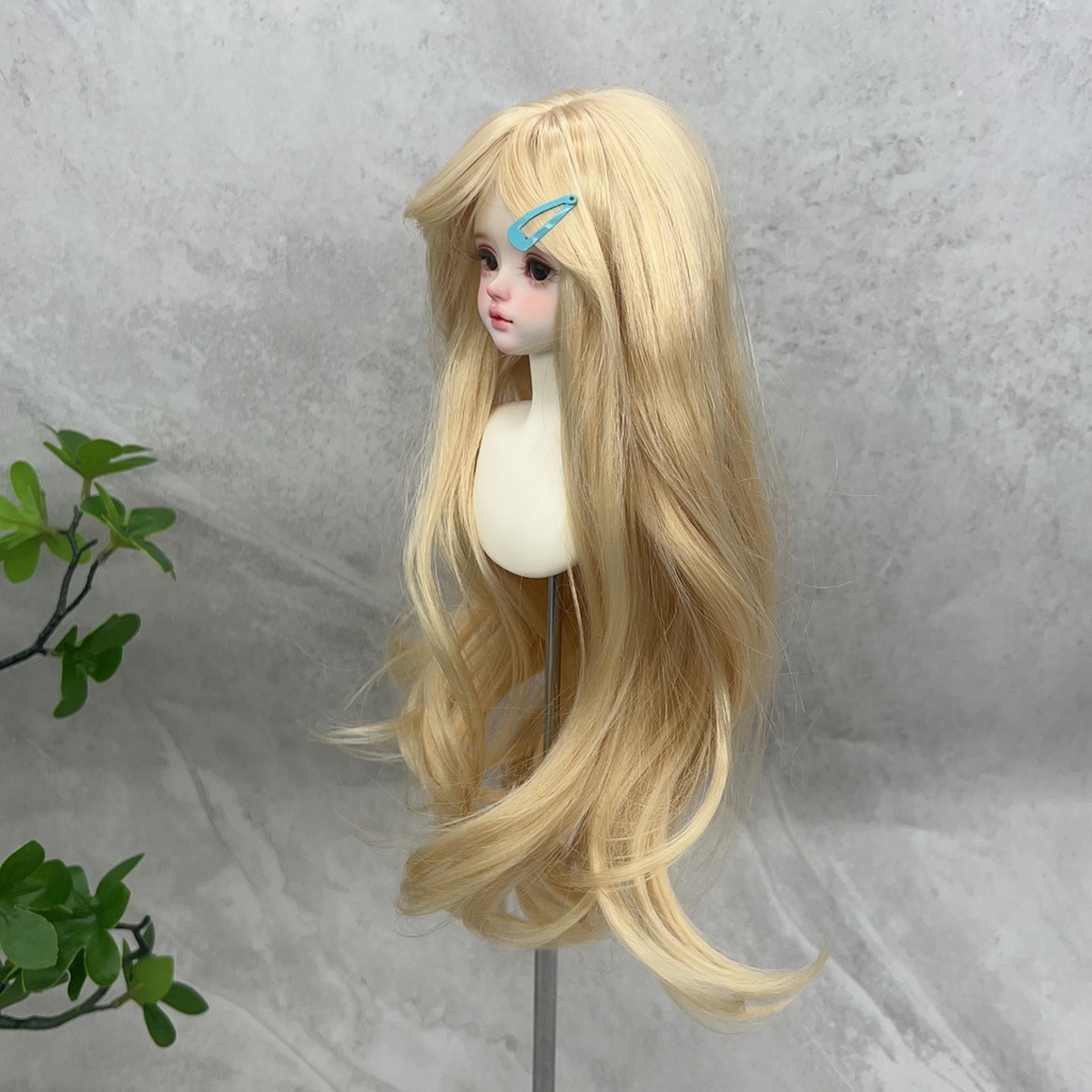 1/4 1/3 1/6 ゆるふわウェーブ ドール用ウィッグ 耐熱 シルク調ファイバー