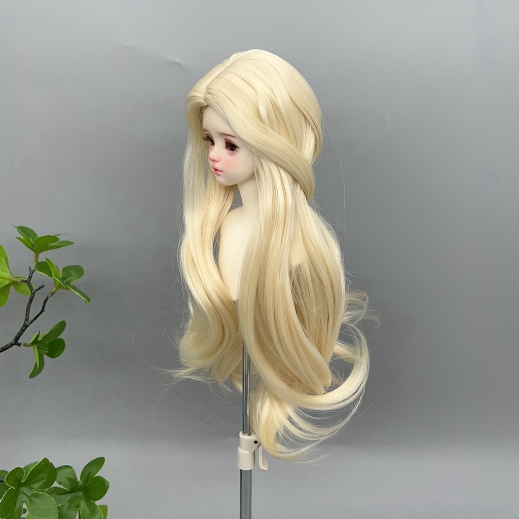 1/4 1/3 1/6 センター分け ゆるウェーブ ドール用ウィッグ 耐熱