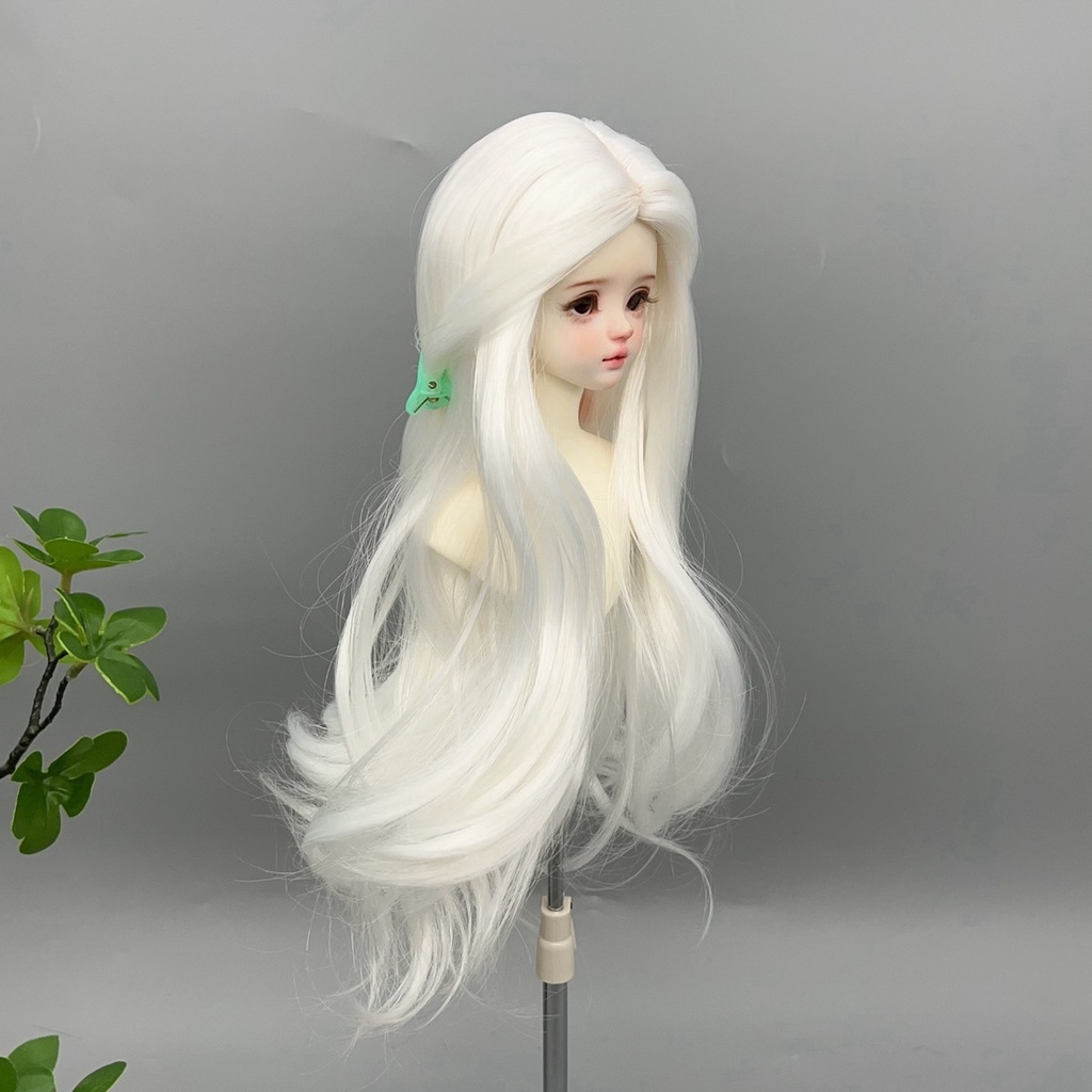 1/4 1/3 1/6 センター分け ゆるウェーブ ドール用ウィッグ 耐熱