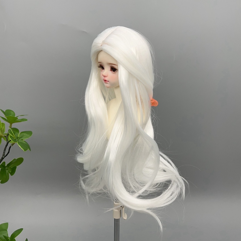 1/4 1/3 1/6 センター分け ゆるウェーブ ドール用ウィッグ 耐熱