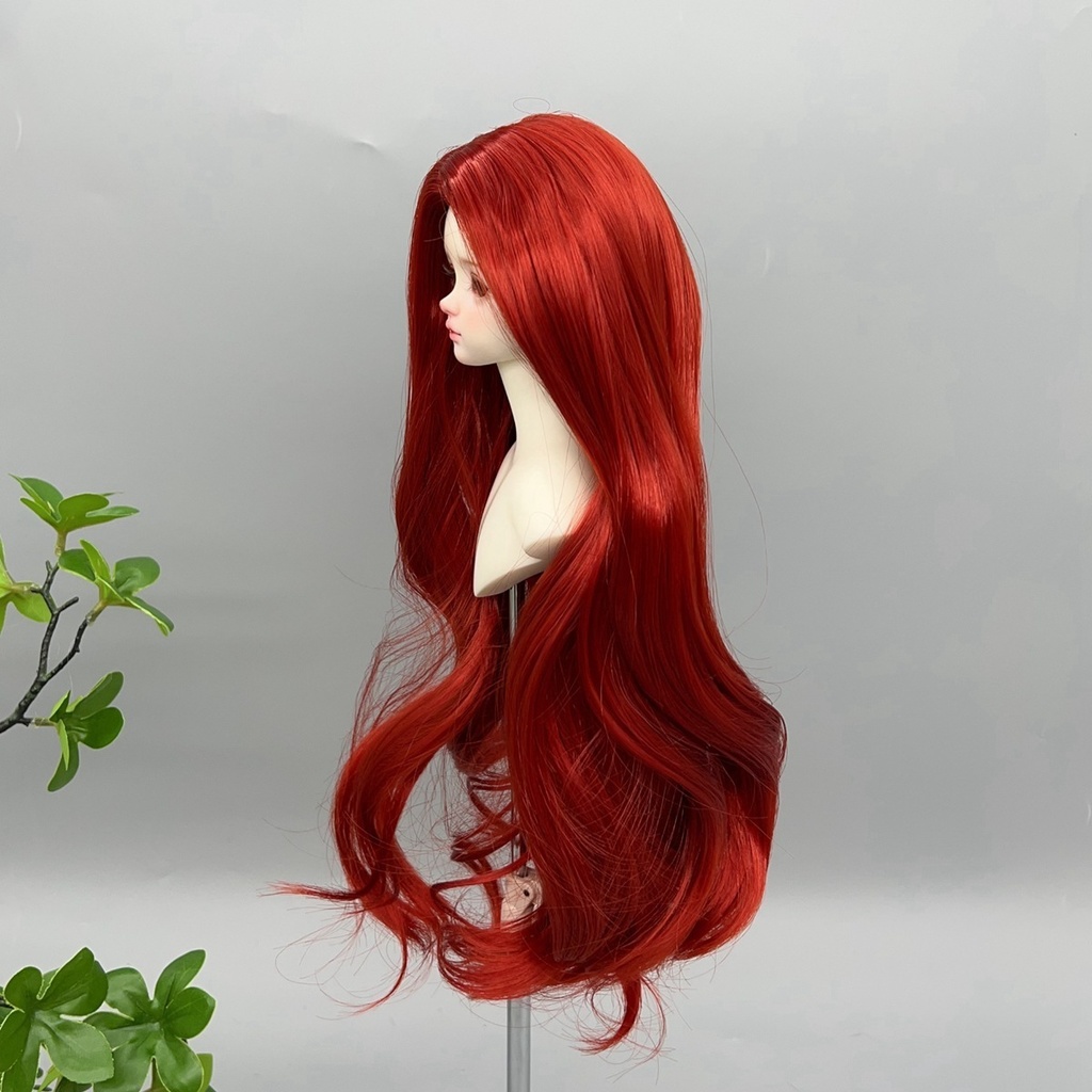 1/4 1/3 1/6 センター分け ゆるウェーブ ドール用ウィッグ 耐熱