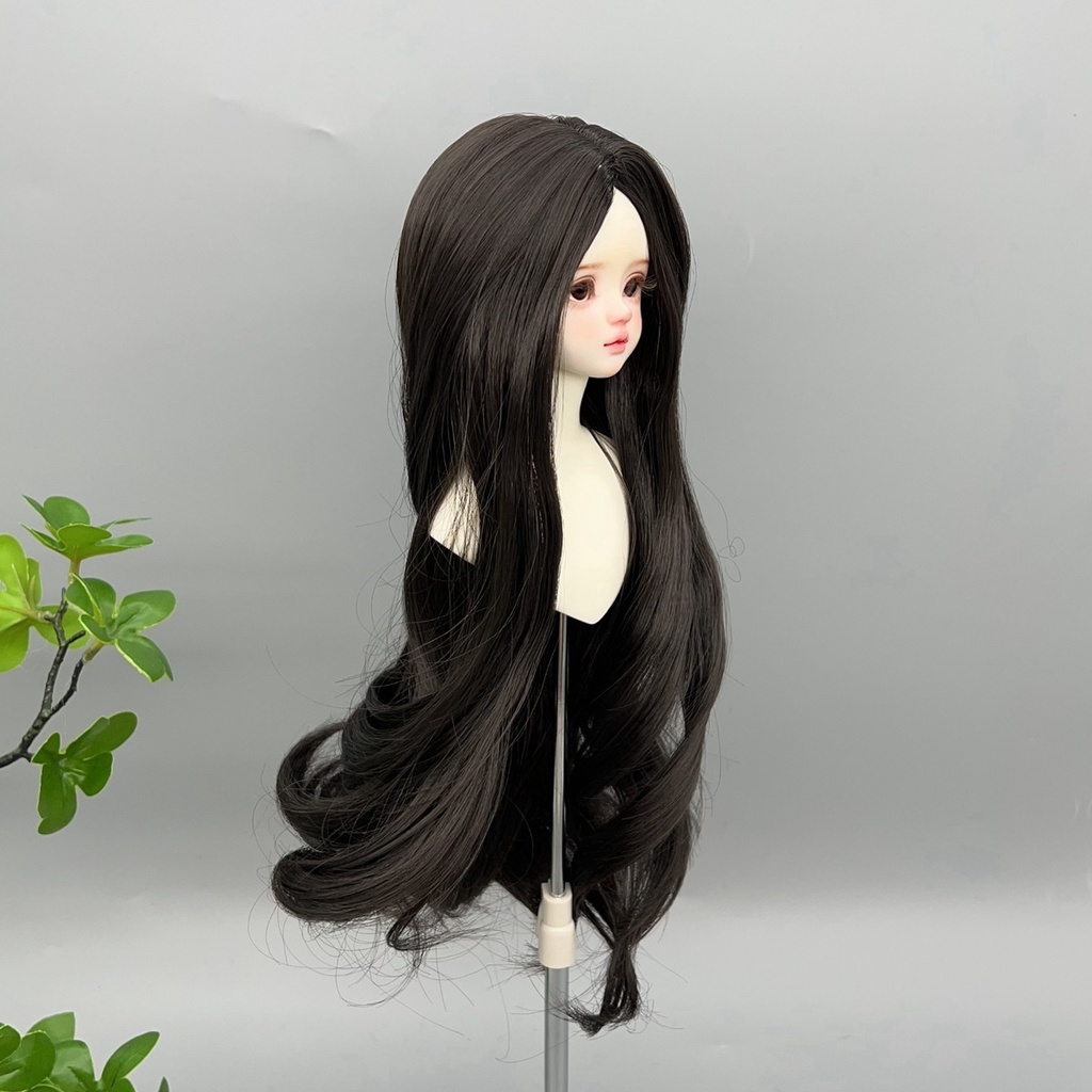 1/4 1/3 1/6 センター分け ゆるウェーブ ドール用ウィッグ 耐熱