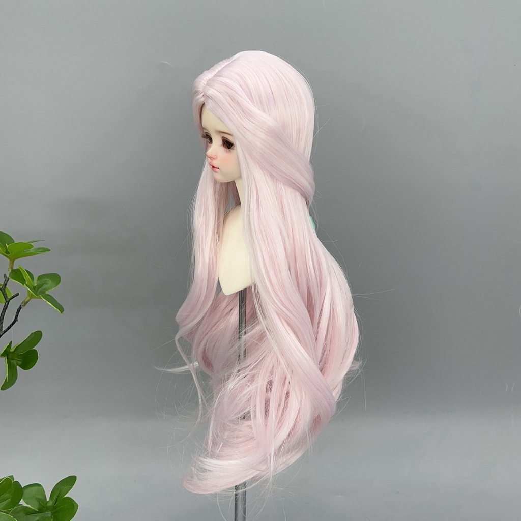 1/4 1/3 1/6 センター分け ゆるウェーブ ドール用ウィッグ 耐熱