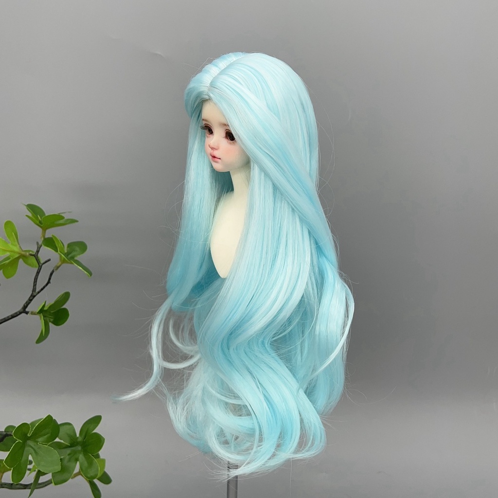 1/4 1/3 1/6 センター分け ゆるウェーブ ドール用ウィッグ 耐熱