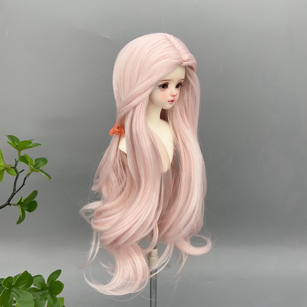 1/4 1/3 1/6 センター分け ゆるウェーブ ドール用ウィッグ 耐熱