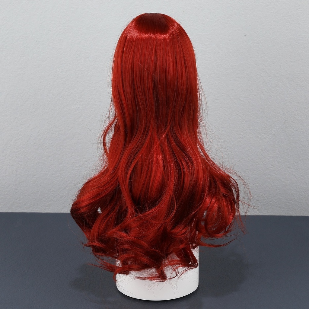 1/4 1/3 1/6 センター分けゆるふわウェーブ ドール用ウィッグ 耐熱 シルク調ファイバー