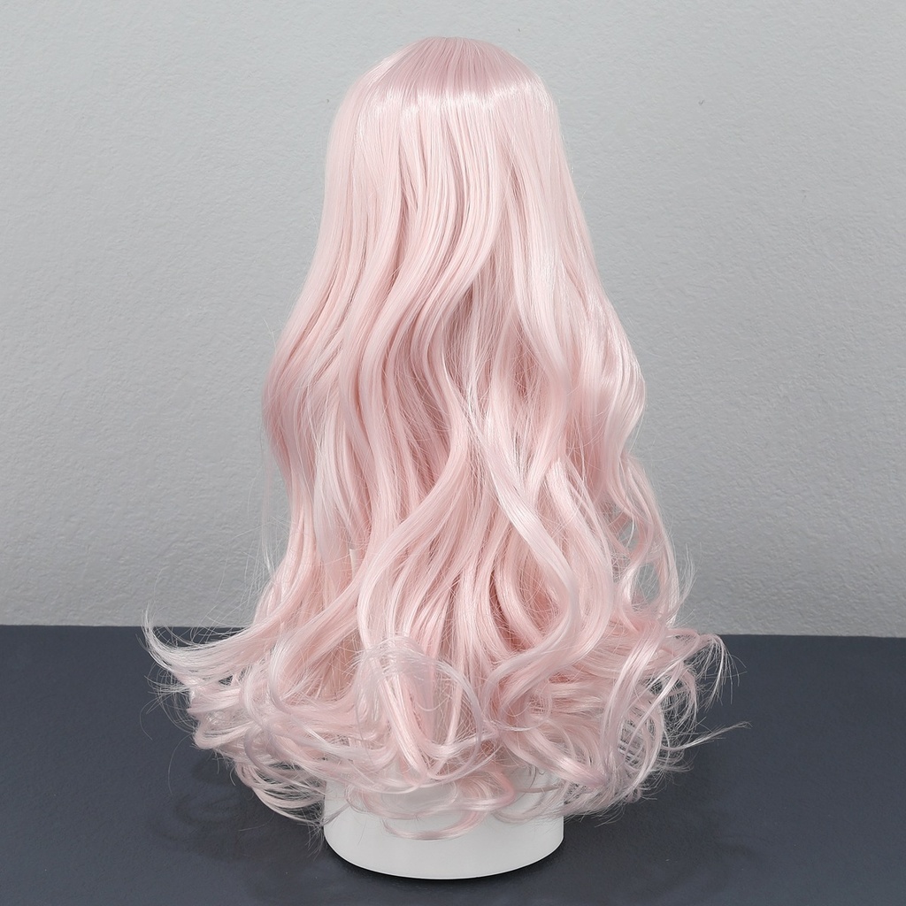 1/4 1/3 1/6 センター分けゆるふわウェーブ ドール用ウィッグ 耐熱 シルク調ファイバー