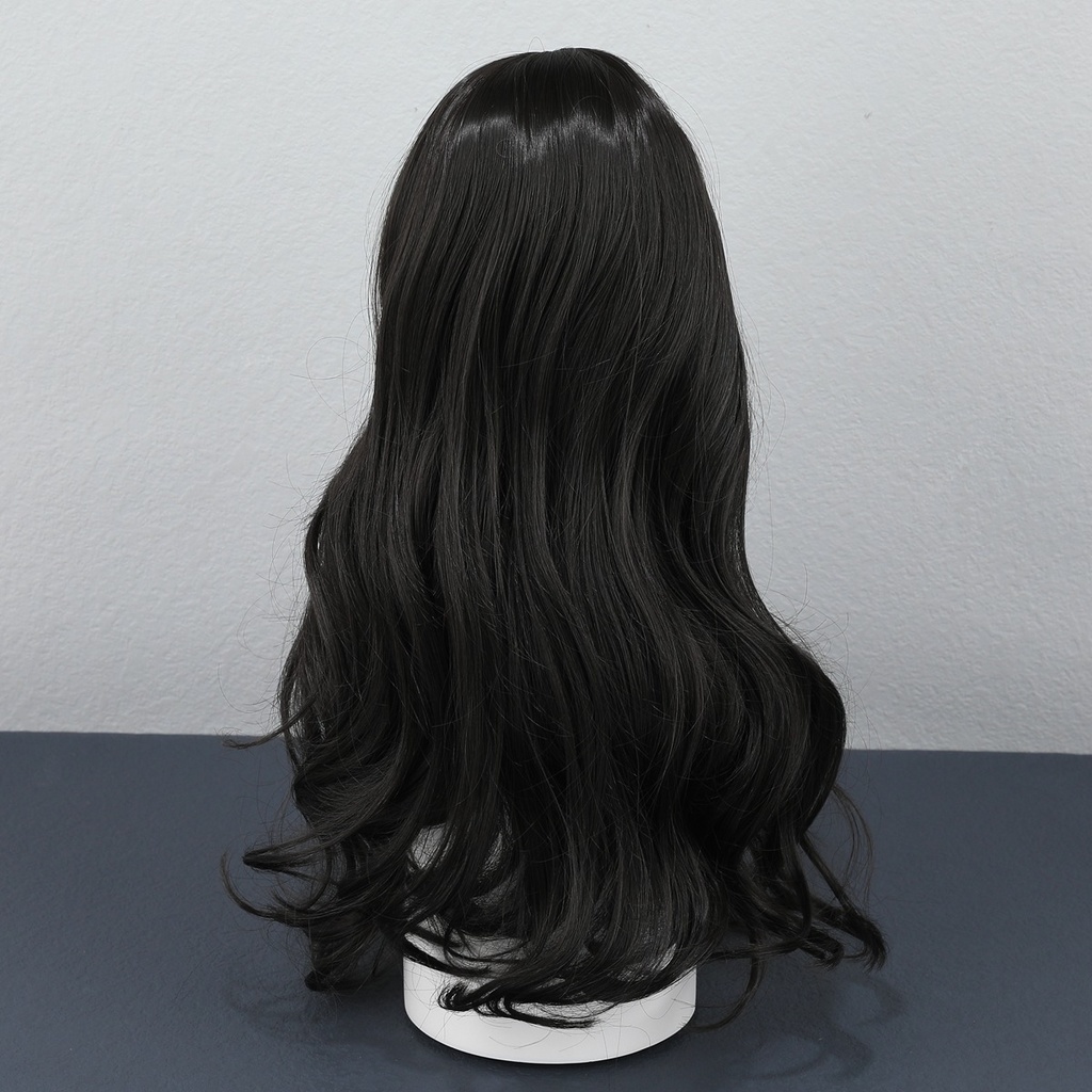 1/4 1/3 1/6 センター分けゆるふわウェーブ ドール用ウィッグ 耐熱 シルク調ファイバー