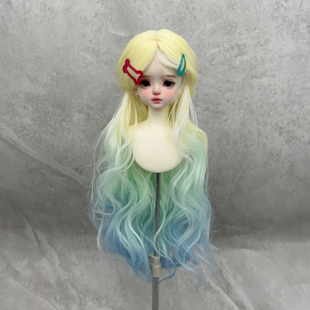 1/4 1/3 1/6 ゆるふわウェーブ ドール用ウィッグ 耐熱 シルク調ファイバー