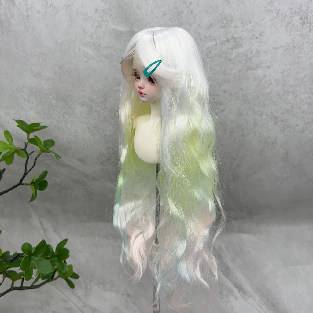 1/4 1/3 1/6 ゆるふわウェーブ ドール用ウィッグ 耐熱 シルク調ファイバー