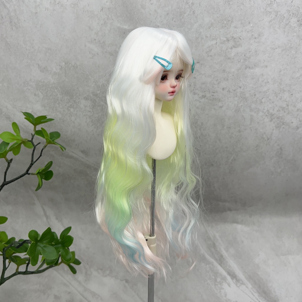 1/4 1/3 1/6 ゆるふわウェーブ ドール用ウィッグ 耐熱 シルク調ファイバー