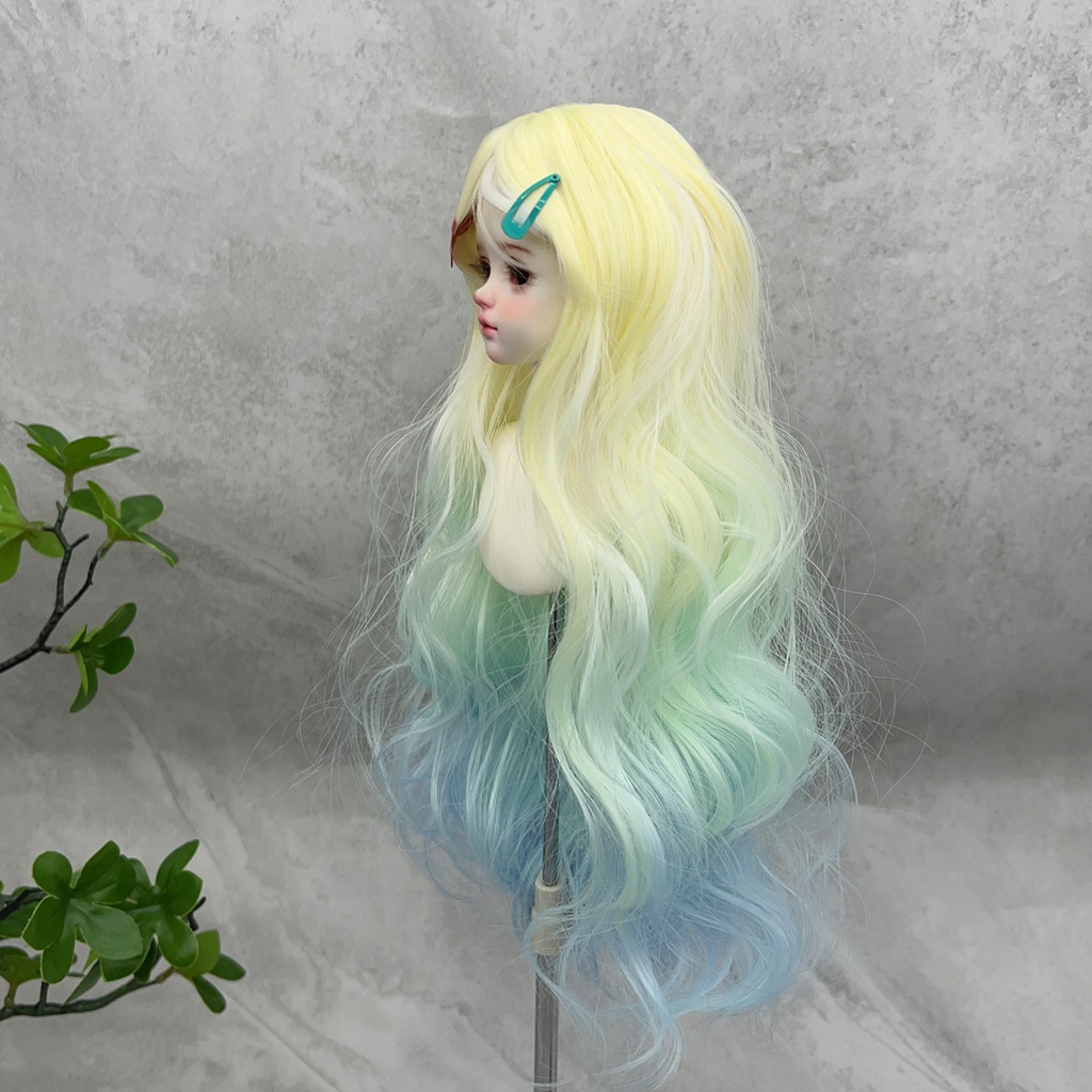 1/4 1/3 1/6 ゆるふわウェーブ ドール用ウィッグ 耐熱 シルク調ファイバー