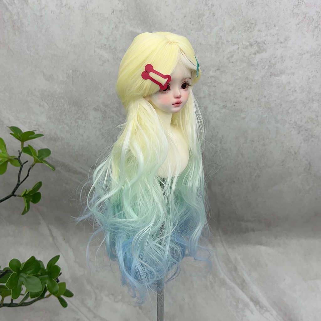 1/4 1/3 1/6 ゆるふわウェーブ ドール用ウィッグ 耐熱 シルク調ファイバー