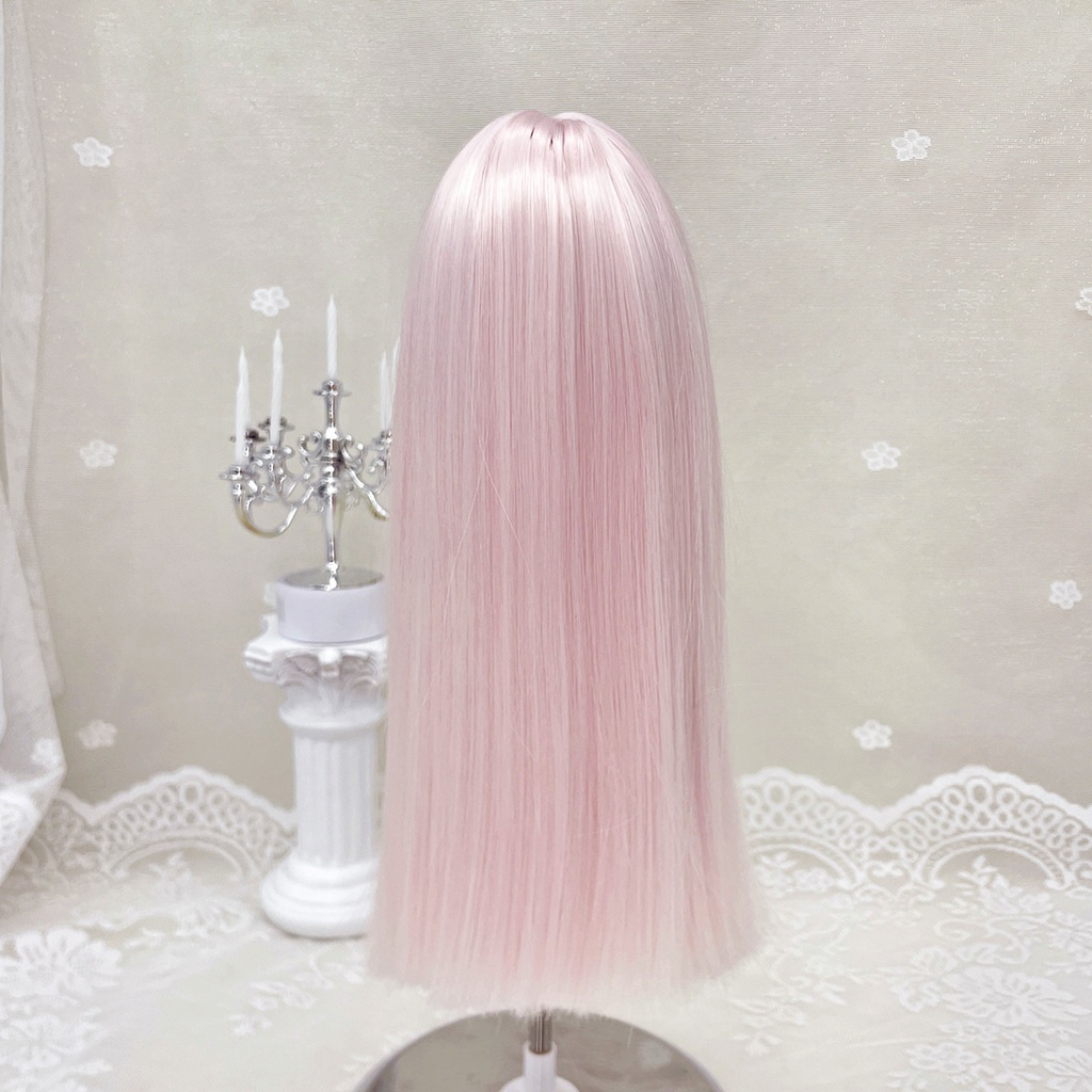 1/4 1/3 1/6 姫カット ドール用ウィッグ 耐熱 シルク調ファイバー