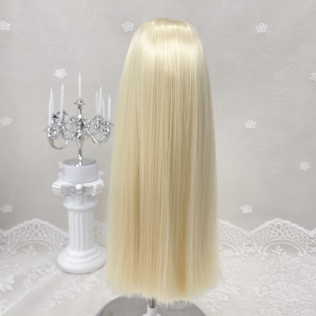 1/4 1/3 1/6 姫カット ドール用ウィッグ 耐熱 シルク調ファイバー