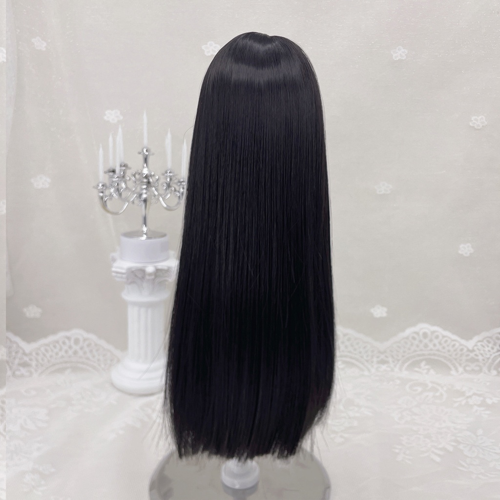 1/4 1/3 1/6 姫カット ドール用ウィッグ 耐熱 シルク調ファイバー