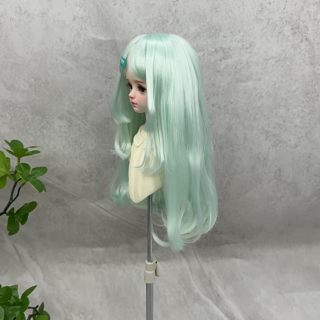 1/4 1/3 1/6 二段姫カット ドール用ウィッグ 耐熱 シルク調ファイバー