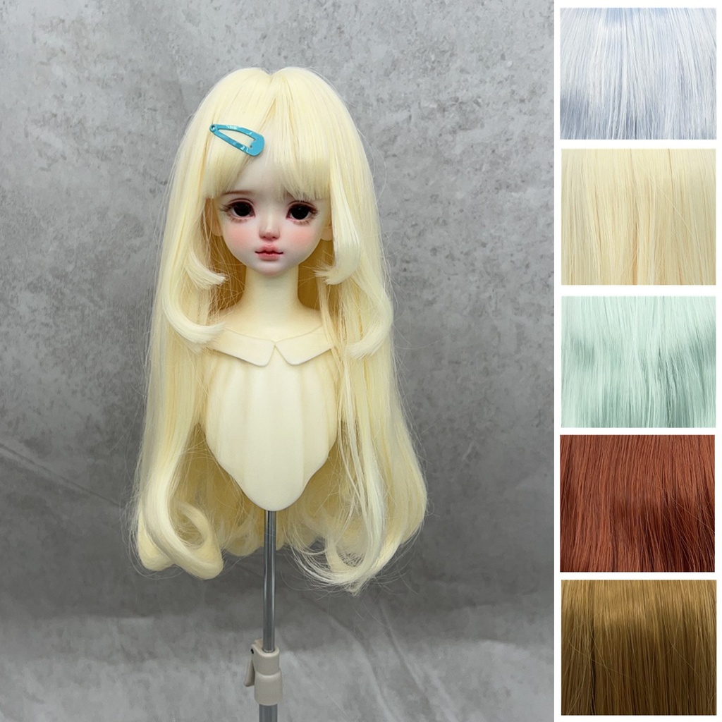 1/4 　1/3　1/6　二段姫カット　ドール用ウィッグ　耐熱　シルク調ファイバー
