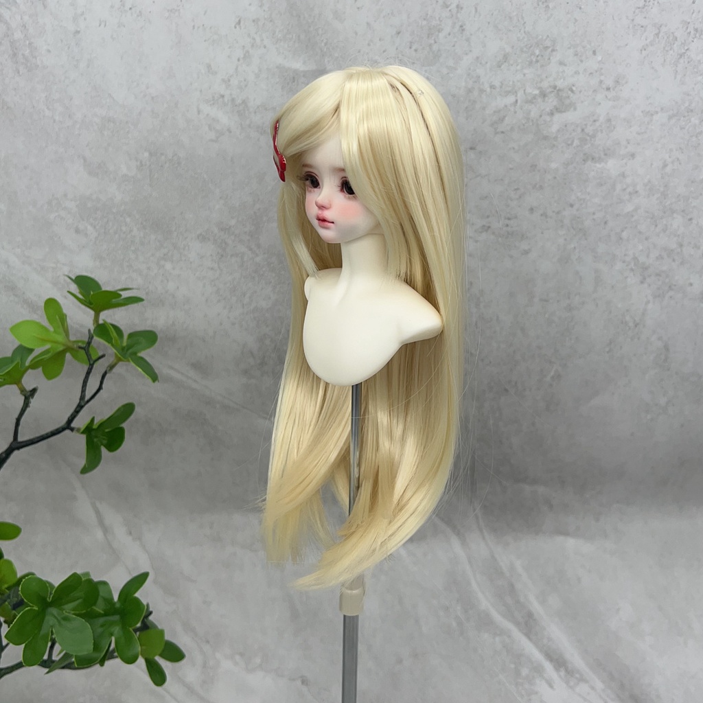 1/4 1/3 1/6 ドール用ウィッグ 耐熱 シルク調ファイバー