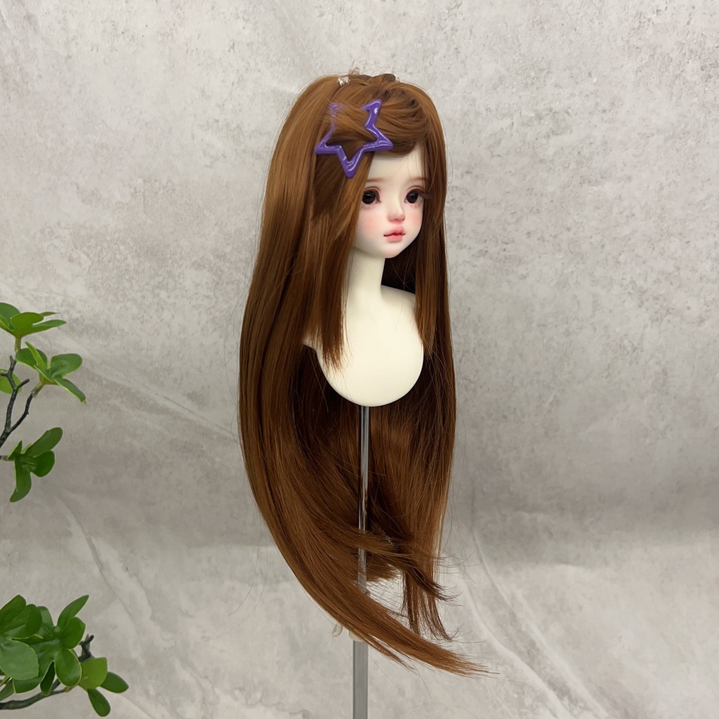 1/4 1/3 1/6 ドール用ウィッグ 耐熱 シルク調ファイバー