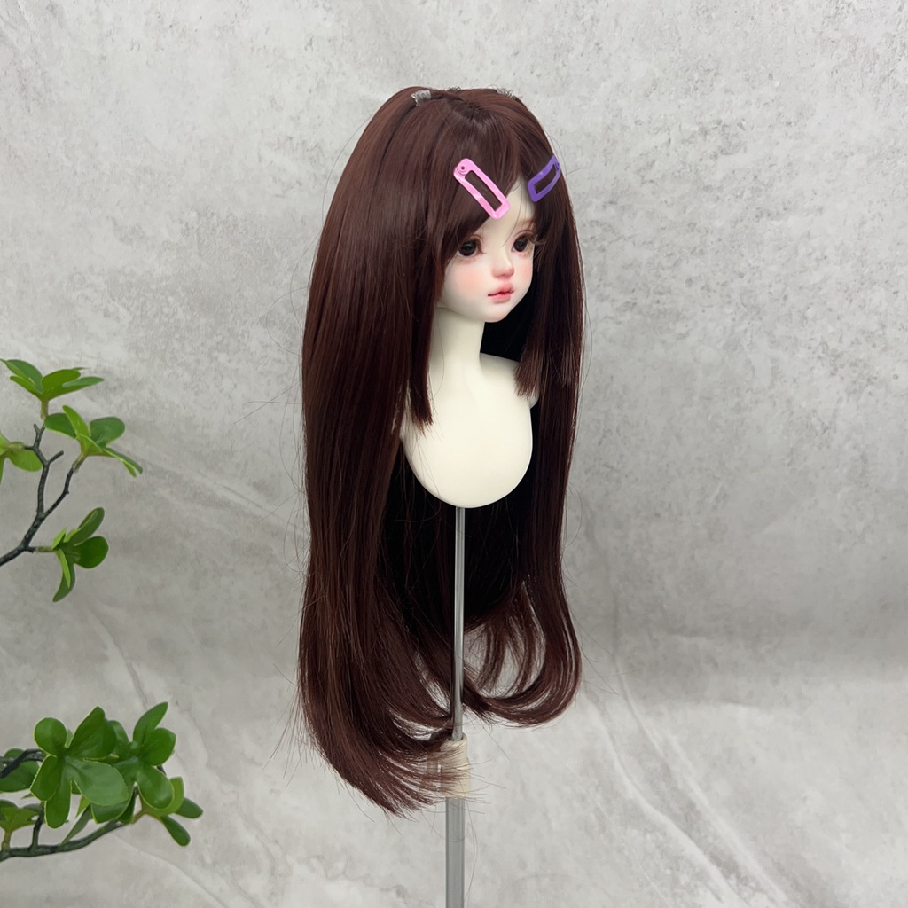 1/4 1/3 1/6 ドール用ウィッグ 耐熱 シルク調ファイバー
