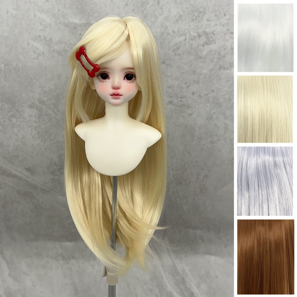 1/4 　1/3　1/6　ドール用ウィッグ　耐熱　シルク調ファイバー