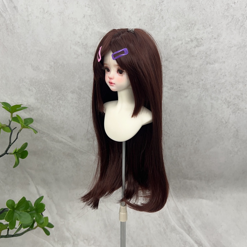 1/4 1/3 1/6 ドール用ウィッグ 耐熱 シルク調ファイバー