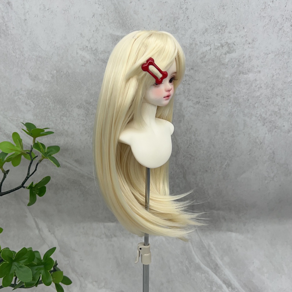 1/4 1/3 1/6 ドール用ウィッグ 耐熱 シルク調ファイバー