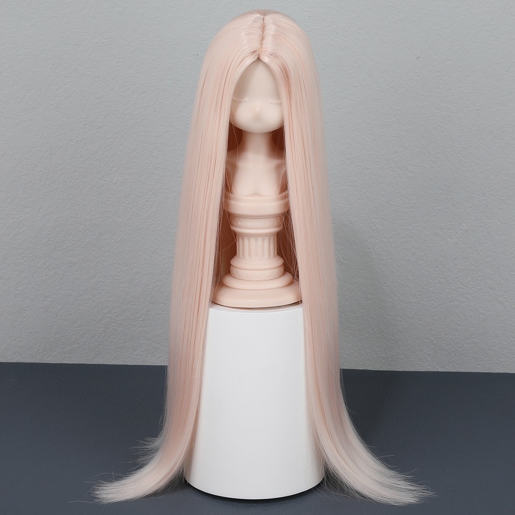 1/4 1/3 1/6 センター分けストレート ドール用ウィッグ 耐熱 シルク調ファイバー