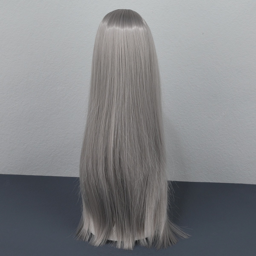 1/4 1/3 1/6 センター分けストレート ドール用ウィッグ 耐熱 シルク調ファイバー