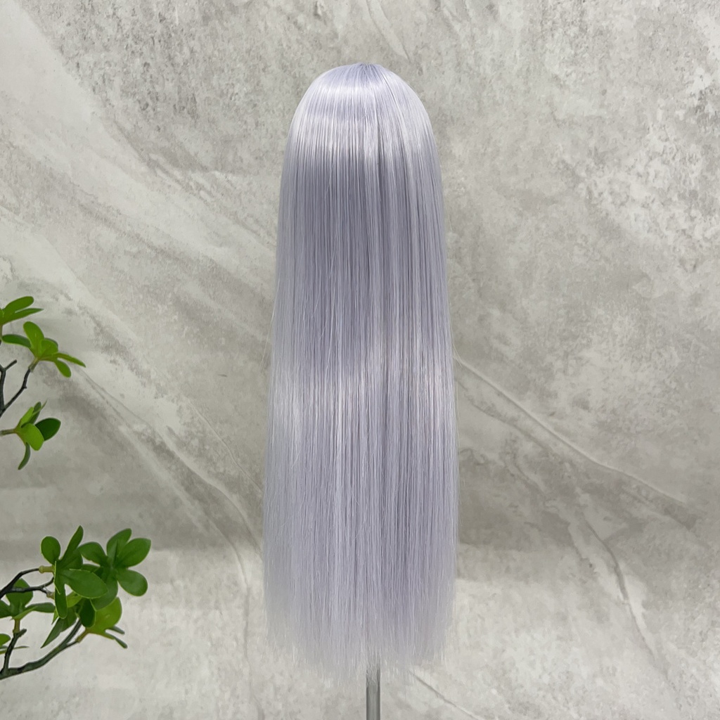 1/4 1/3 1/6 センター分けストレート ドール用ウィッグ 耐熱 シルク調ファイバー