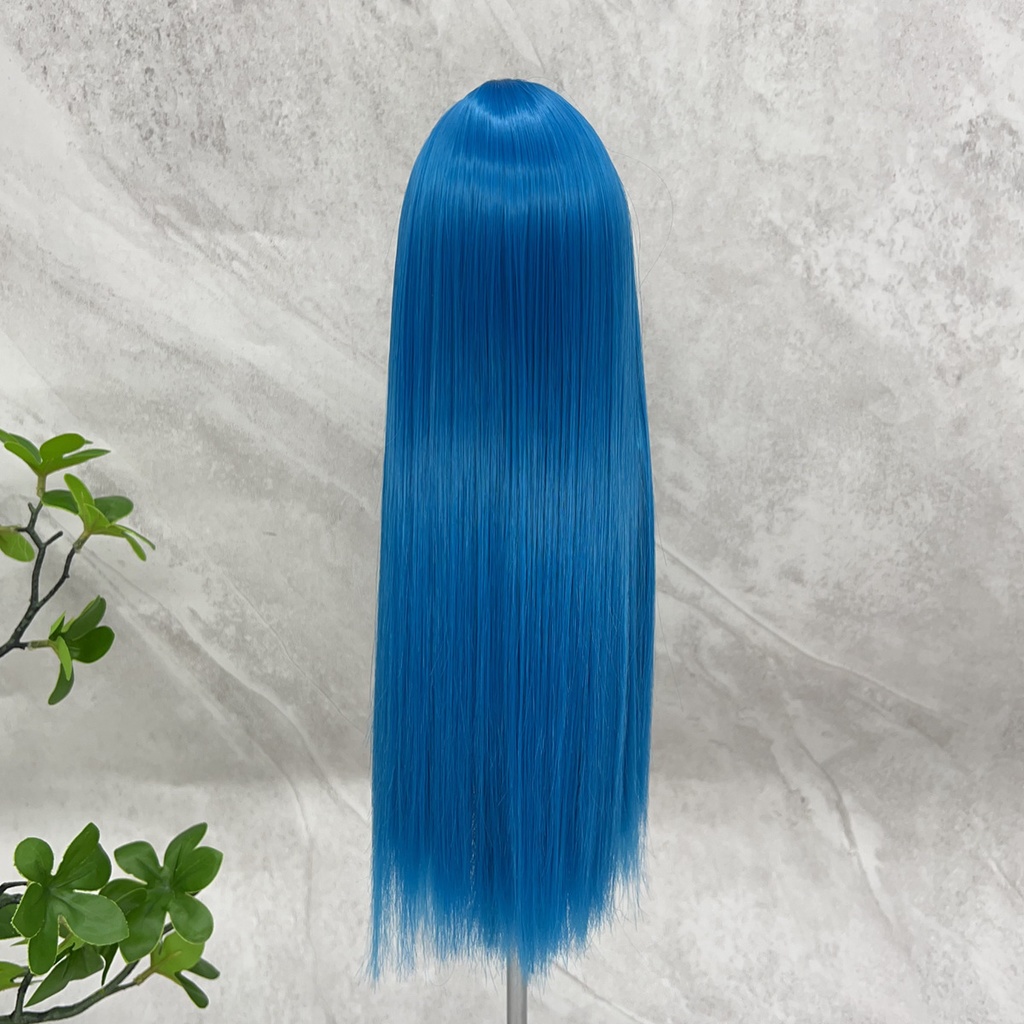 1/4 1/3 1/6 センター分けストレート ドール用ウィッグ 耐熱 シルク調ファイバー