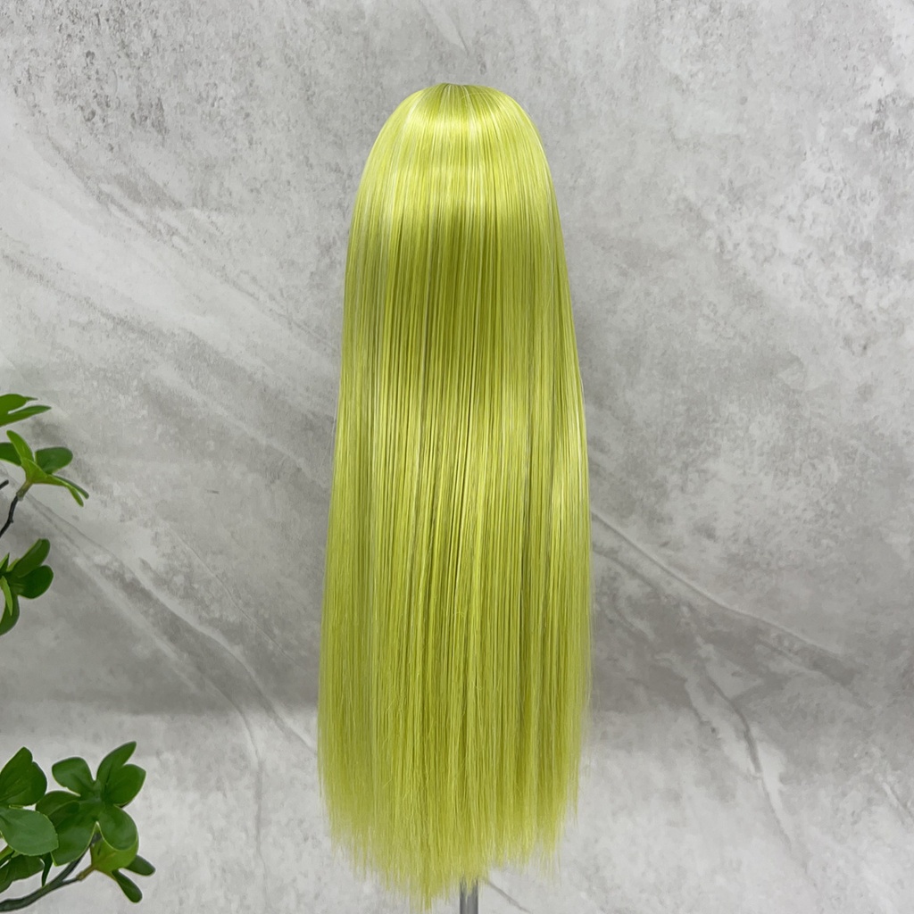 1/4 1/3 1/6 センター分けストレート ドール用ウィッグ 耐熱 シルク調ファイバー