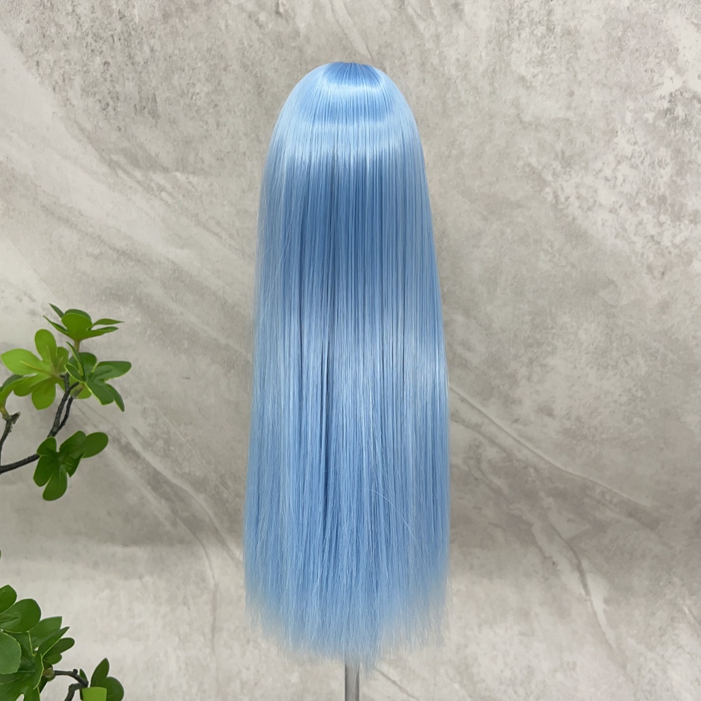 1/4 1/3 1/6 センター分けストレート ドール用ウィッグ 耐熱 シルク調ファイバー