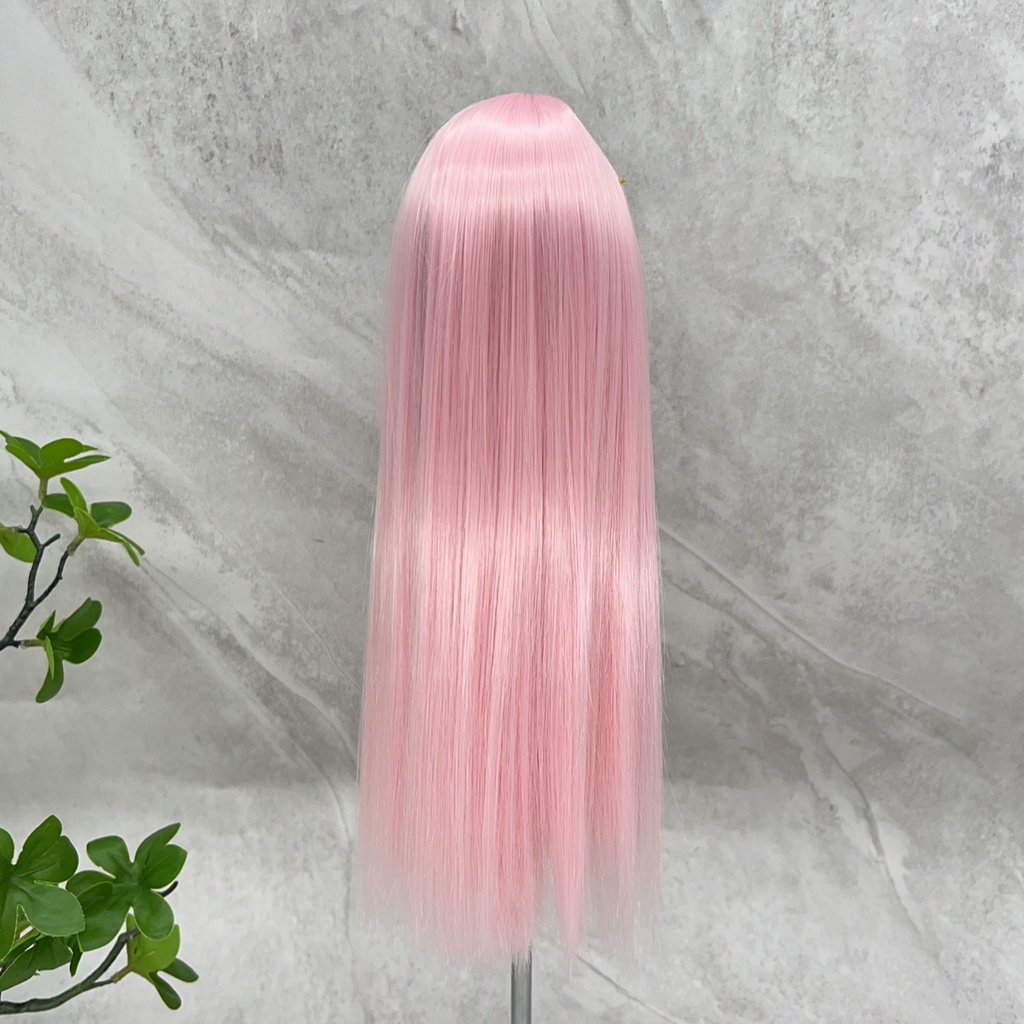 1/4 1/3 1/6 センター分けストレート ドール用ウィッグ 耐熱 シルク調ファイバー