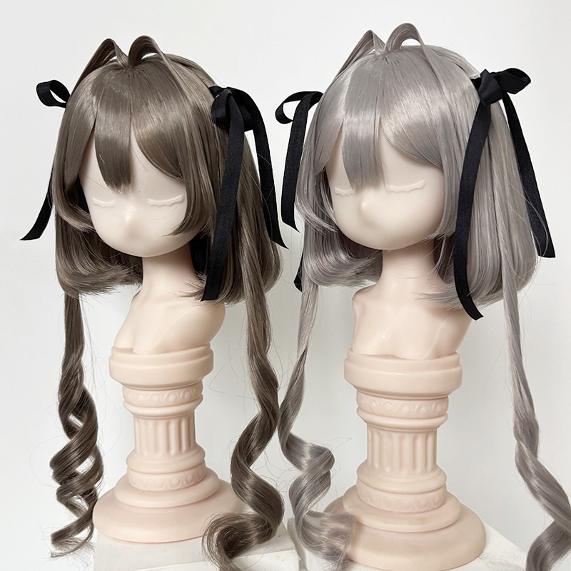 1/4 1/3 ふんわり小巻き ウィッグ ロング もみあげデザイン 完成スタイル・スタイリング済み ドール用ウィッグ 耐熱 シルク調ファイバー