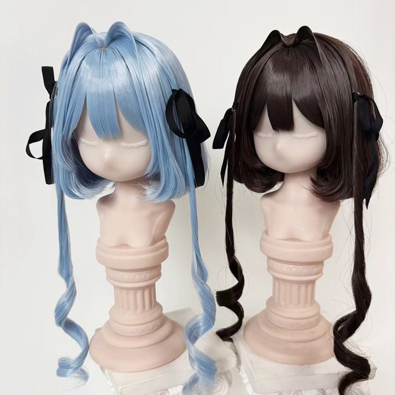 1/4 1/3 ふんわり小巻き ウィッグ ロング もみあげデザイン 完成スタイル・スタイリング済み ドール用ウィッグ 耐熱 シルク調ファイバー